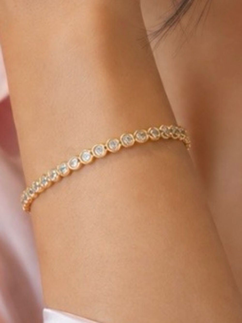 18k Honeycomb Bangle